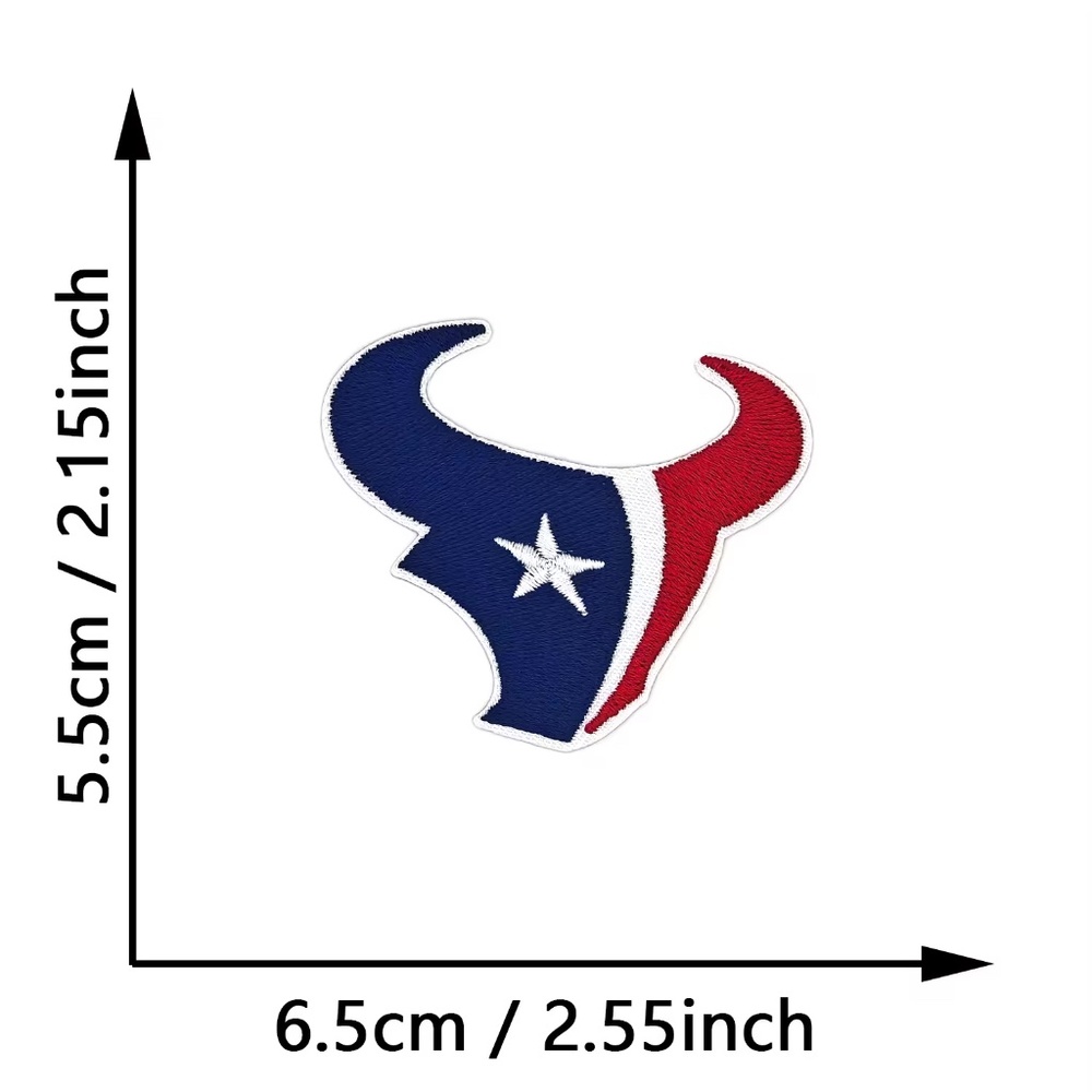 Houston Texans NFL Patches DIY Football All Teams Embroidered